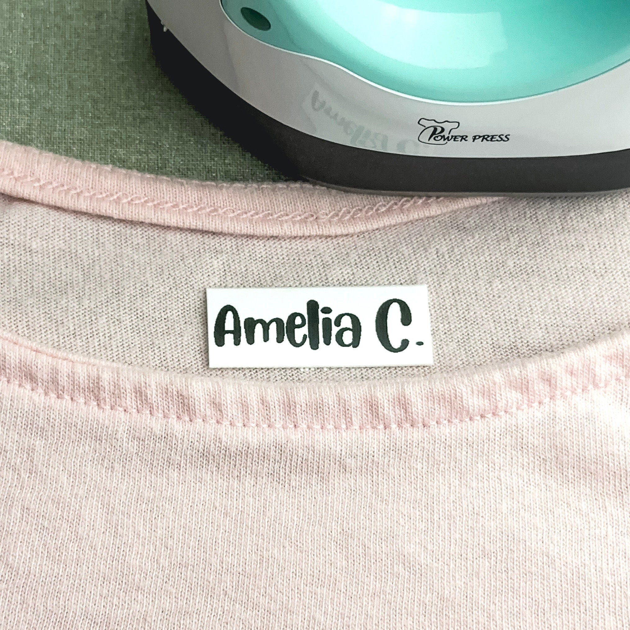 Personalized Iron-On Name Labels - Custom Iron-On Name Labels - Iron-On School Labels - Fabric Name Labels