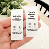Yarn is cheaper than therapy – satin label for crochet projects