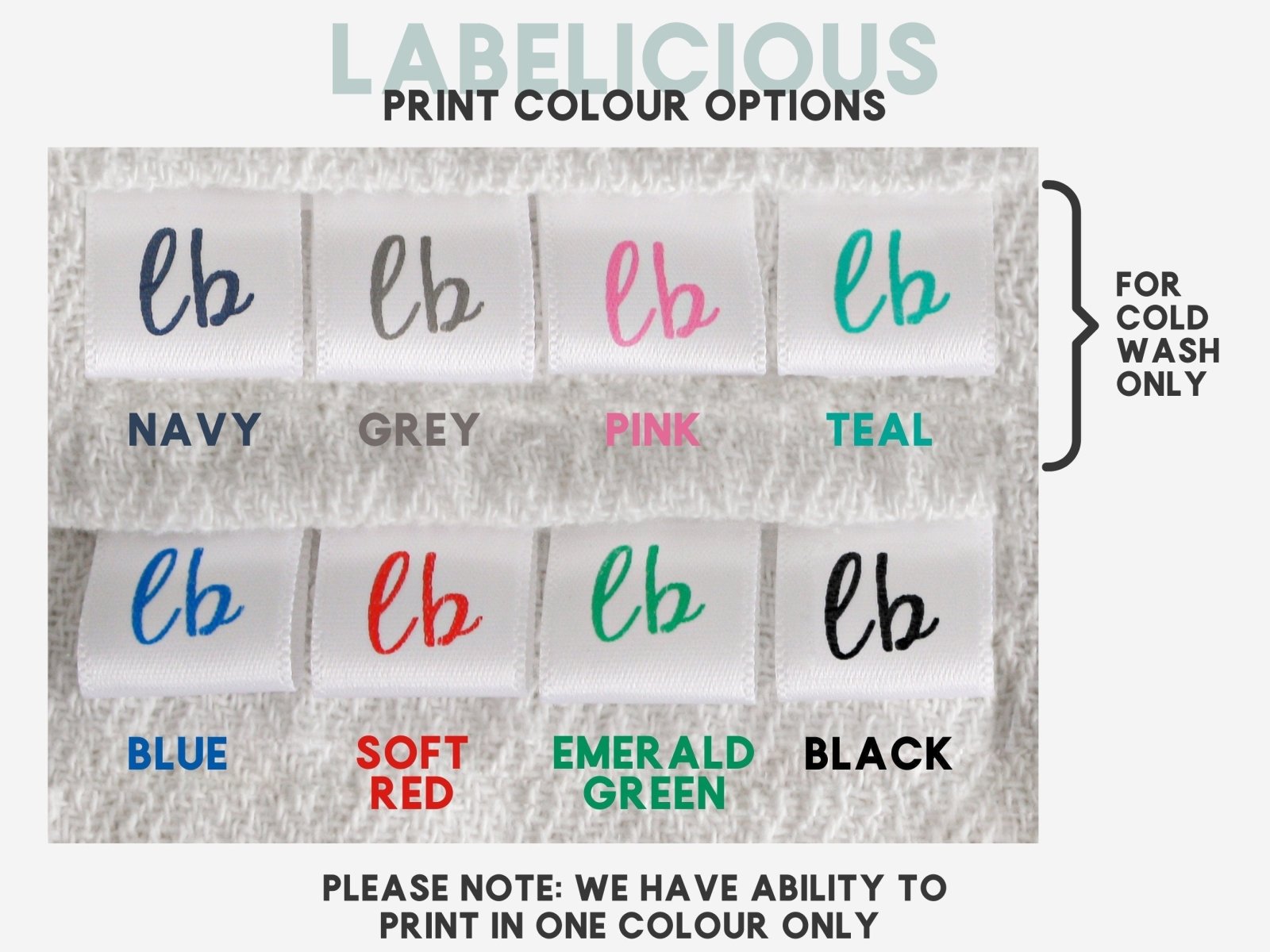 Labelicious Custom Satin Brand Label
