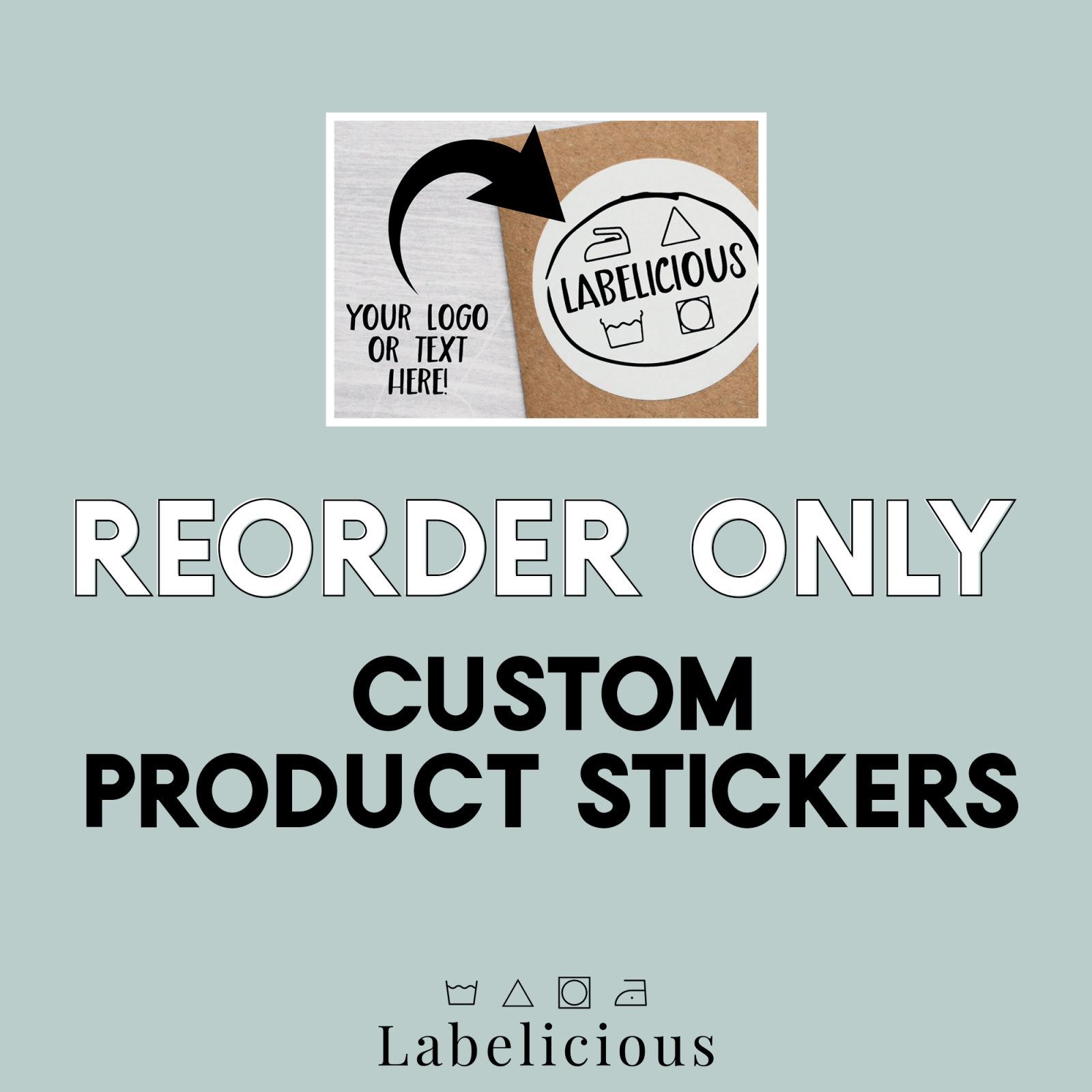 RE-ORDER ONLY - Custom Brand Sticker โ Labelicious
